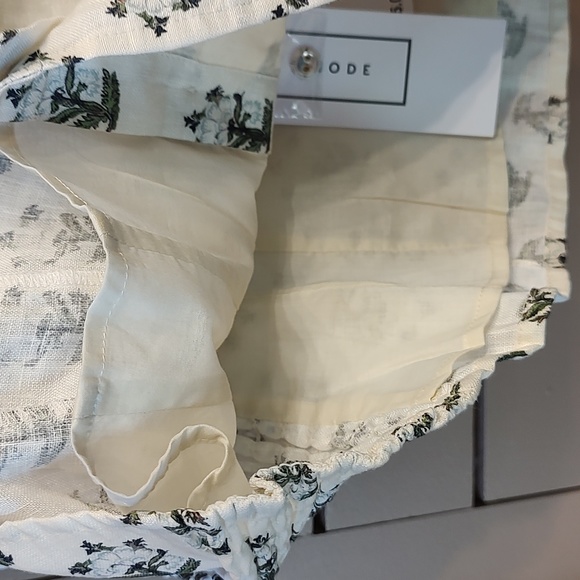 RHODE ARTI LINEN PRINTED CROPPED TOP 8 - Picture 8 of 8